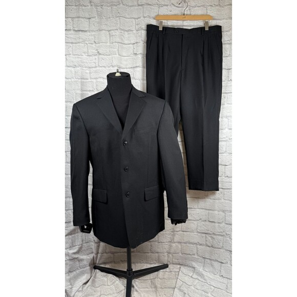 Paolo Giardini 42R 36R Superior 100 Tetron Microfiber Men's Suit 3 Button Jacket - Picture 2 of 16